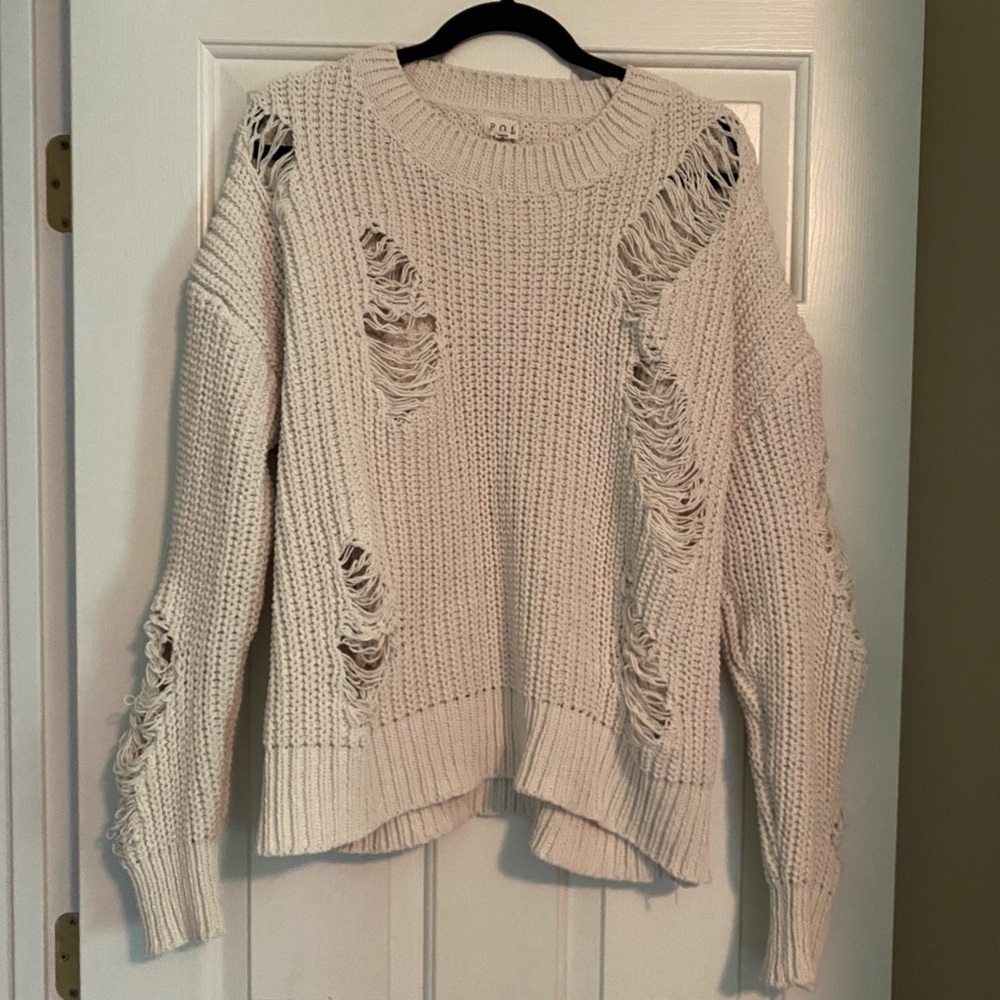 POL Distressed Sweater